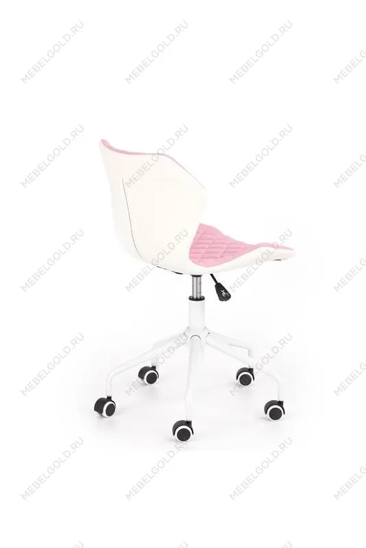 Кресло компьютерное Halmar MATRIX 3 (розово-белый) | изображение 3