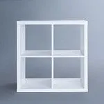 КАЛЛАКС / ФОРА Стеллаж ИКЕА / IKEA 4, квадратной формы с четырьми открытыми ячейками, тамбурат, цвет белый | изображение 2