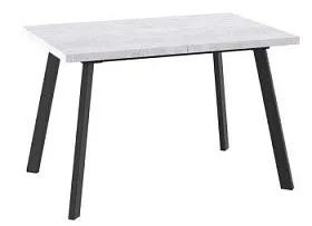 Стол раздвижной Бьерн-140(180)х85 Серый сланец/Чёрный