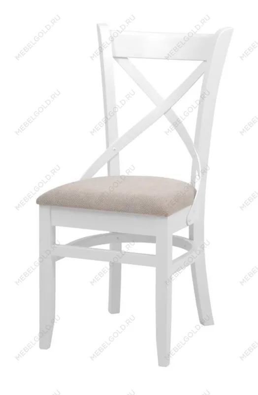 Стул Хью (Белая эмаль/бежевый М02) | изображение 2