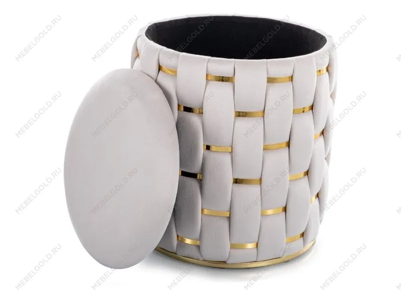 Пуф Signal TIARA Velvet (светло-бежевый)