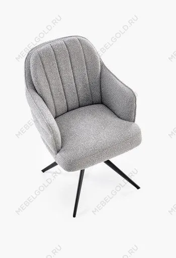 Стул кухонный Halmar K570 поворотный (серый/черный) | изображение 5