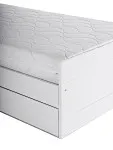 Кровать раздвижная Сириус, с ящиками, 80х200/160х200 см, белая | изображение 8