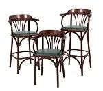 Стул барный 750 Венский мягкий (темный тон, экокожа зеленая) | изображение 7