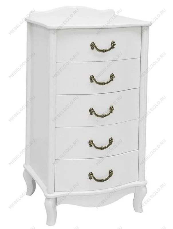 Комод Джульетта узкий 5 ящ.(молочный дуб) | изображение 1