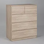 МАЛЬТА комод ИКЕА / IKEA 3+2 ящика 80х99 сонома | изображение 1