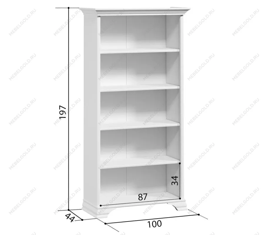 Шкаф Кентаки REG/90 белый | изображение 3