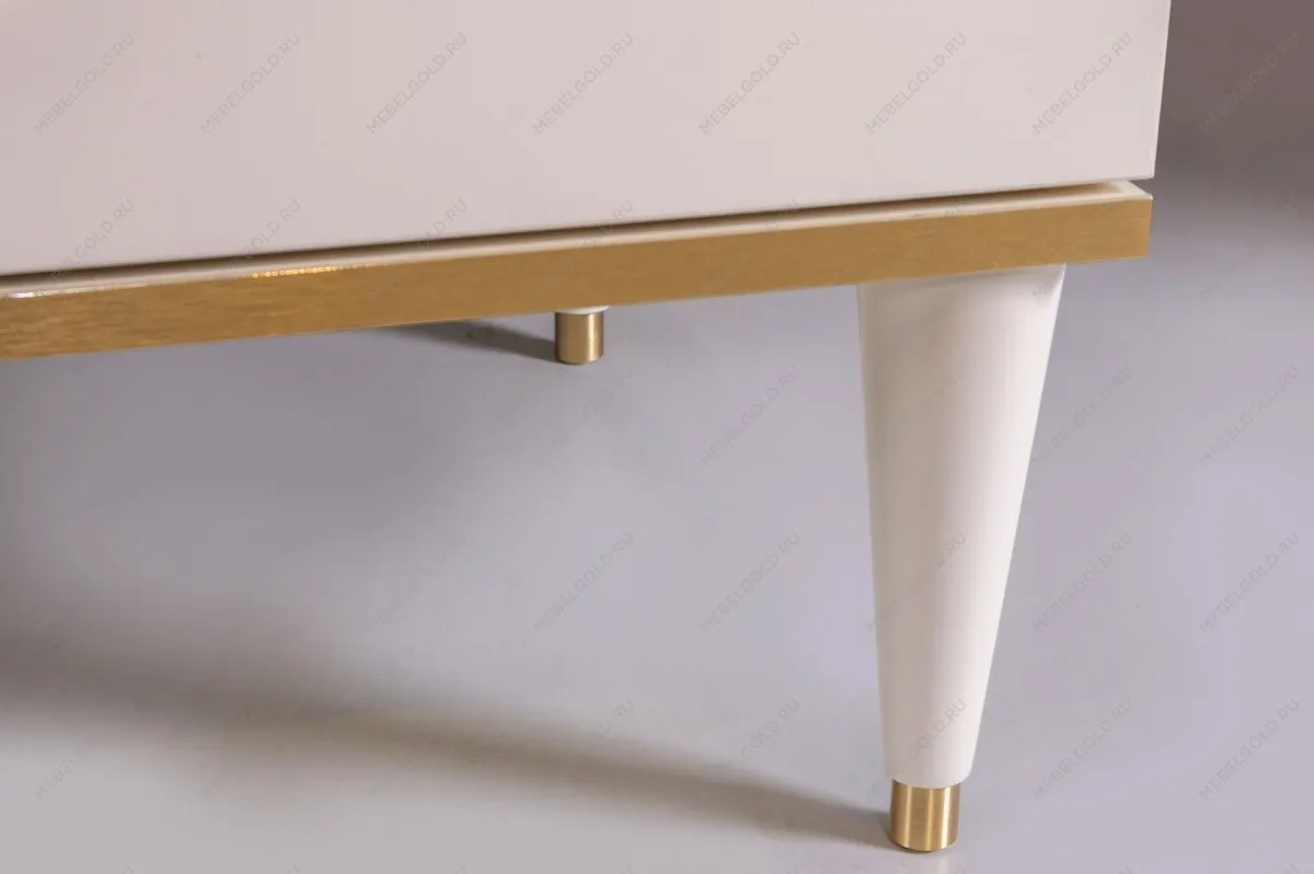 Шкаф 4-х дверный Римини (Белый/Золото) РМШ2/4 | изображение 2