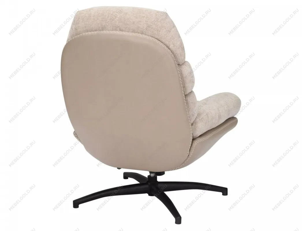 Кресло SIGNAL GISELLE (бежевый/бежевый/черный мат) | изображение 3