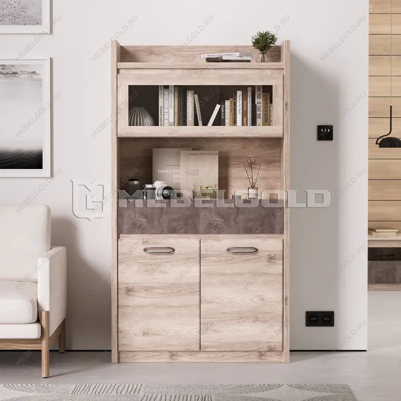 Шкаф с витриной Джаз 1V2D1S | изображение 1