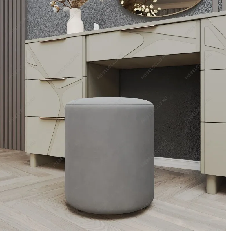 Пуфик Лейла светло серый камень | изображение 1