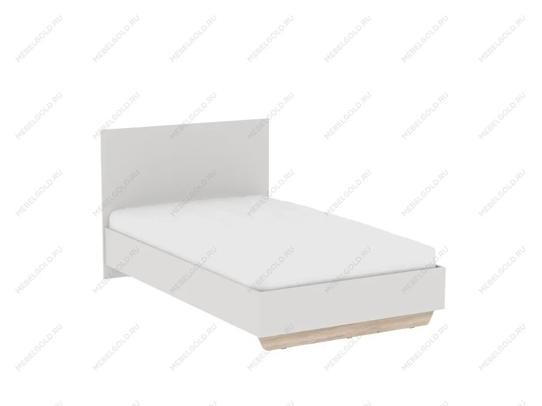 Кровать (каркас) 1200, Аврора (1266*2063*1004) Дуб Мария/Кашемир, 12706