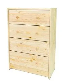 Комод Раст 4 ящика (натуральный)