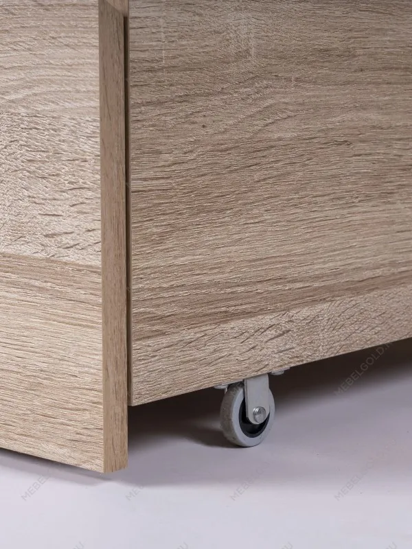 Кровать раздвижная Сириус, с ящиками, 80х200/160х200 см, бежевая, дуб сонома | изображение 12