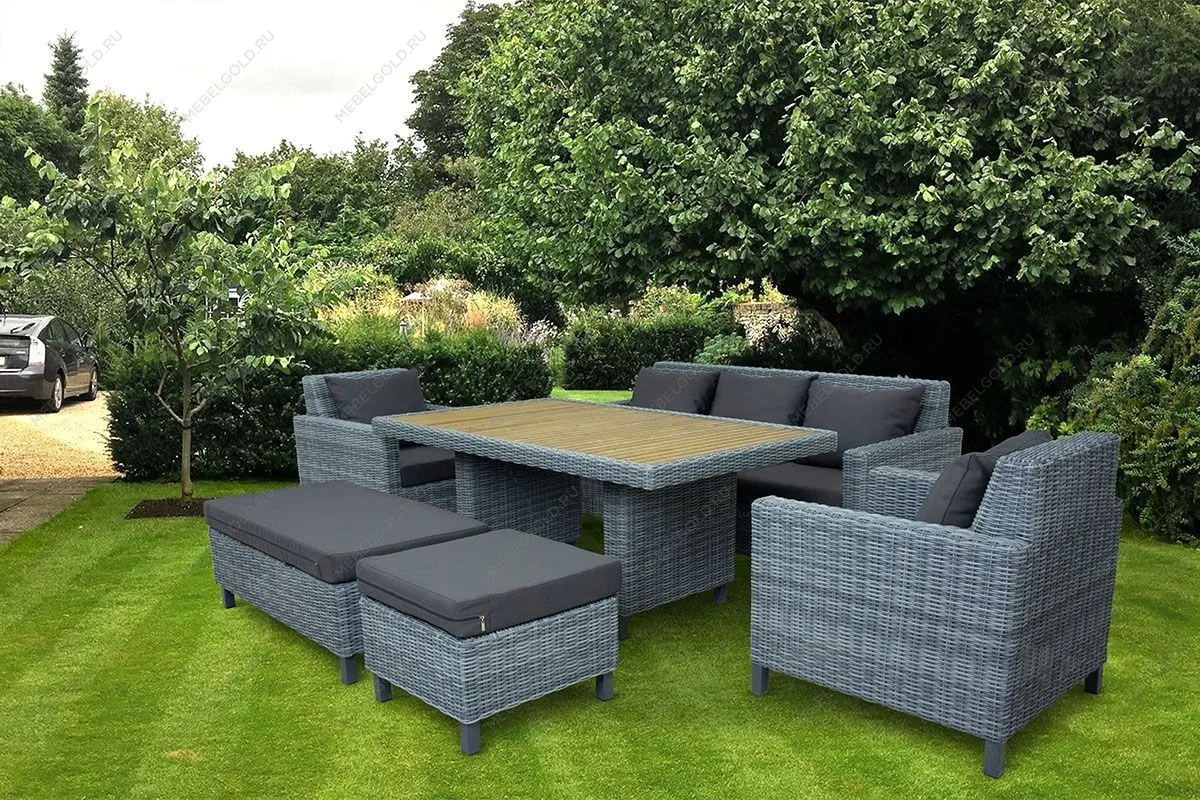 MOKKA BELLA пуф малый, серый | изображение 1