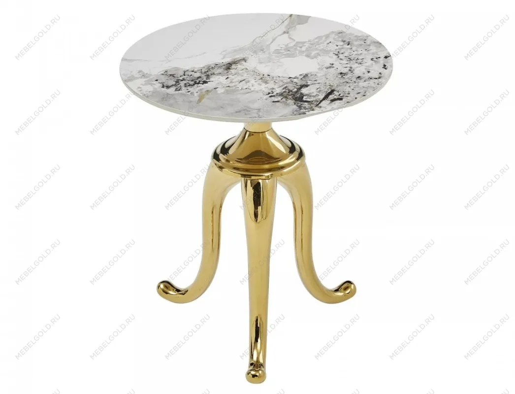 Стол журнальный Signal SNAKE (белый/золотой) | изображение 1