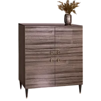 Пенал 4 двери Римини (Орех империя/Золото) РМП-3