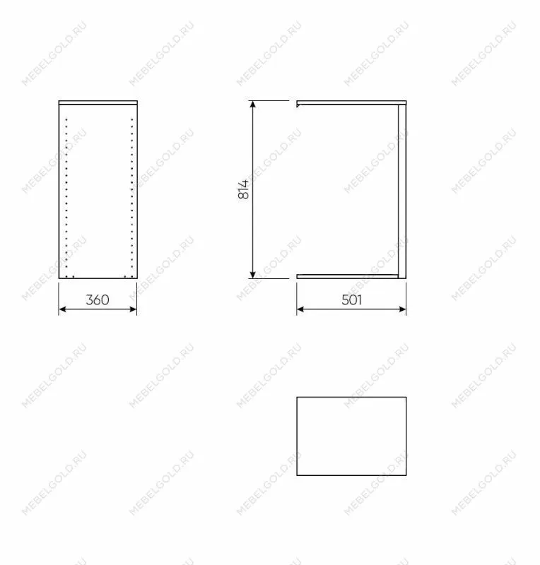 Разделительная секция для шкафа МАКС, 75-100х36 см, серая | изображение 2