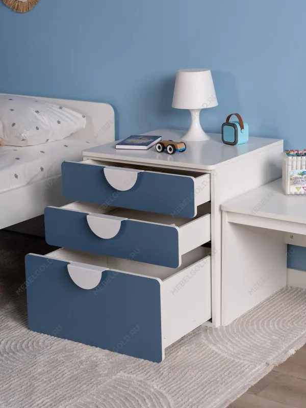 Комод Пикси, 3 ящика 60x57x60, озорной василек | изображение 2