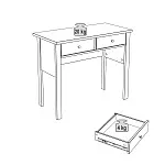 Стол туалетный Сага, 92х45, темно-бирюзовый | изображение 14