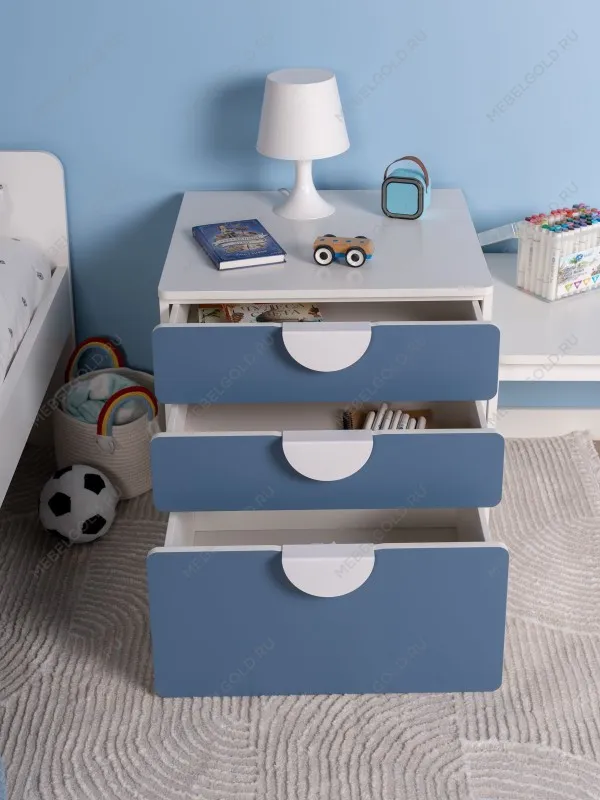 Комод Пикси, 3 ящика 60x57x60, озорной василек | изображение 5