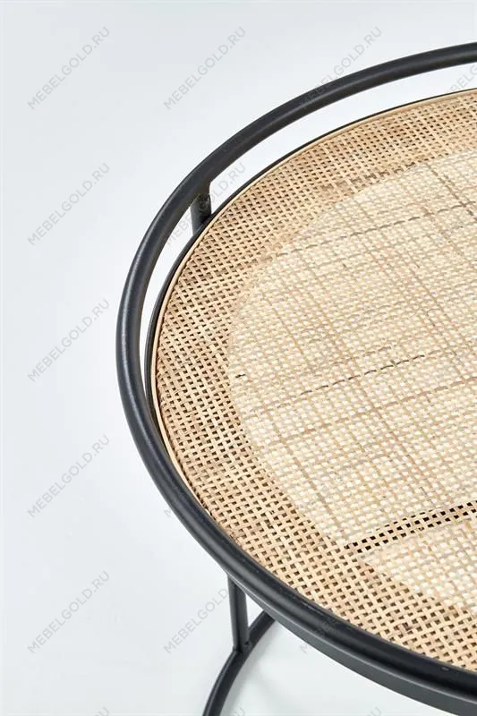 Комплект Halmar MANADO, 2 стола журнальных (натуральный/черный) | изображение 3