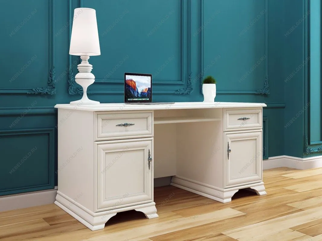 Стол письменный Кентаки BIU2D2S белый | изображение 2