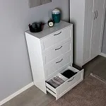 Комод Сириус, 4 ящика, 78х41х123 см, белый | изображение 4