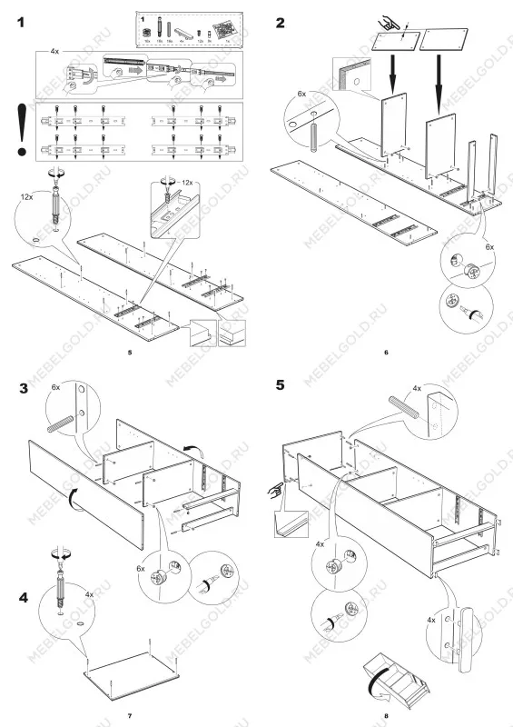 Стеллаж Сириус, 2 ящика, 39х35х190 см, белый | изображение 17