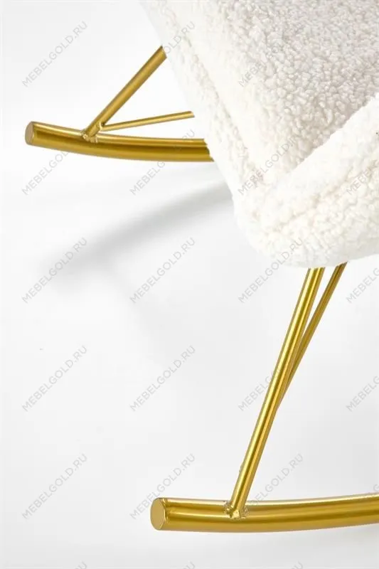 Кресло-качалка Halmar LIBERTO (кремовый/золотой) | изображение 6