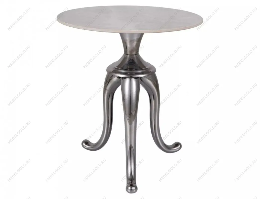 Стол журнальный Signal SNAKE (белый/серебряный)