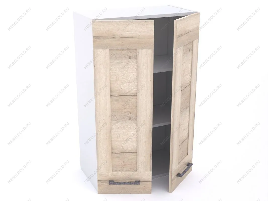 Шкаф 960 ШГ-60 2-х дверный, Дублин (600*320*960) Дуб галифакс белый, 21656 | изображение 1