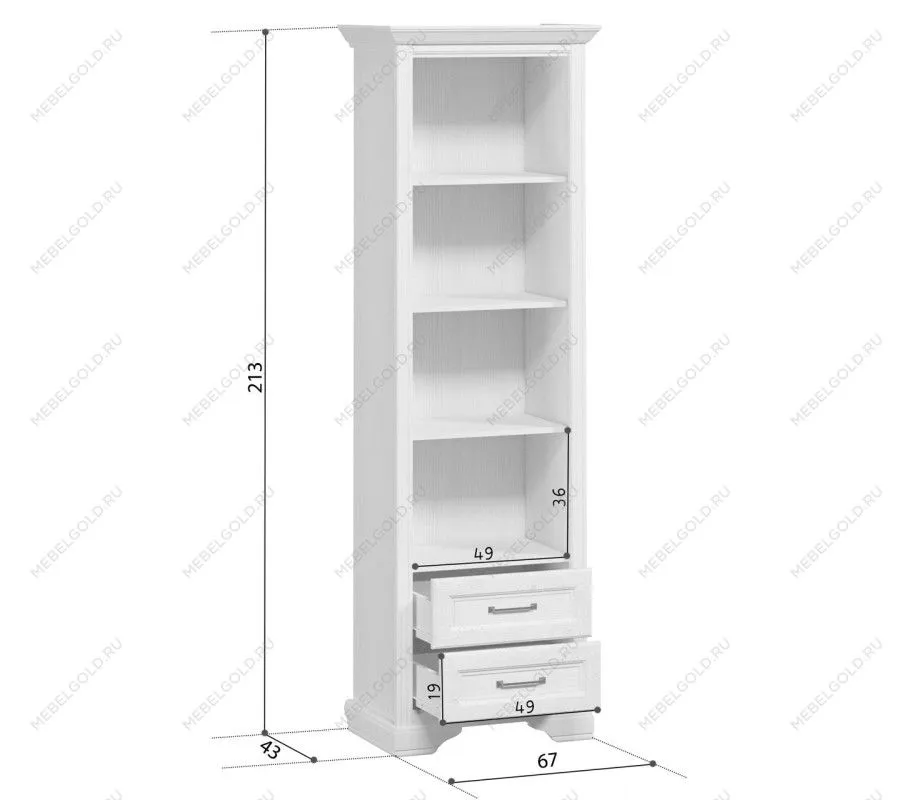 Шкаф Стилиус REG2S (Лиственница сибирская) | изображение 3