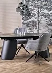 Стол обеденный Halmar FORUM 180 (черный мрамор/черный) | изображение 12