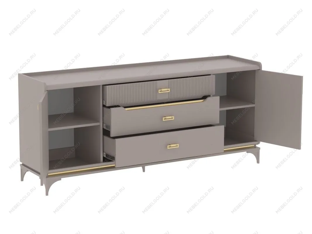 Доп.крышка на комод широкий, Сиде (1768*396*16) Мокко, 12625 | изображение 1