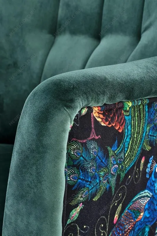 Кресло Halmar PAGONI (темно-зеленый/черный) | изображение 5