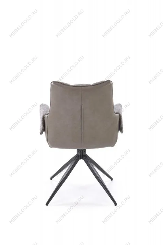 Стул кухонный Halmar K579 поворотный (серый/черный) | изображение 5