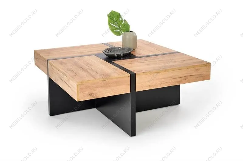 Стол журнальный Halmar SEVILLA (дуб крафт/черный)