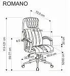 Кресло компьютерное Halmar ROMANO (черный) | изображение 1