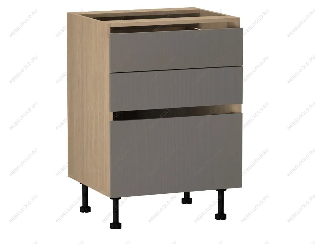 Стол с ящиками СЯ-60, Женева (600*520*870) Дуб Палермо/Серый камень , 22064