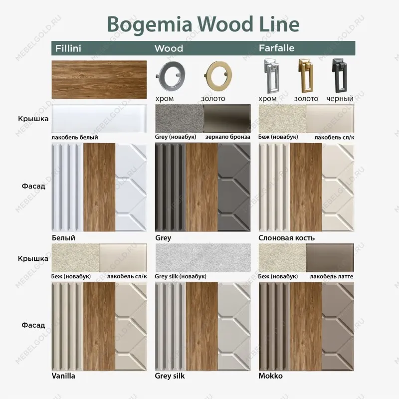 Комод 2.1м Bogemia Woodline Fly Wood Fa (Слоновая кость) (Lakobel/Хром) БМКМ-5[4] | изображение 1