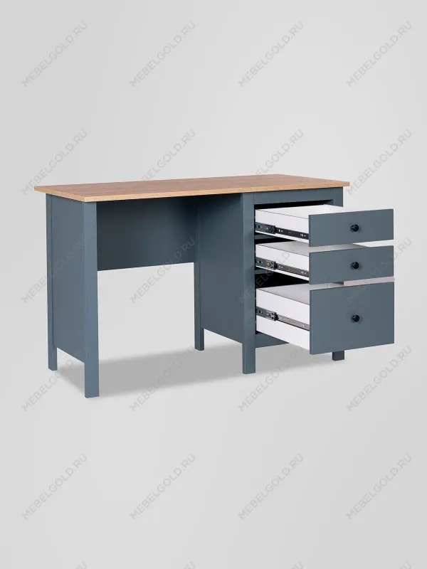 Стол письменный Сага, 120х56, темно-бирюзовый/ясень | изображение 8