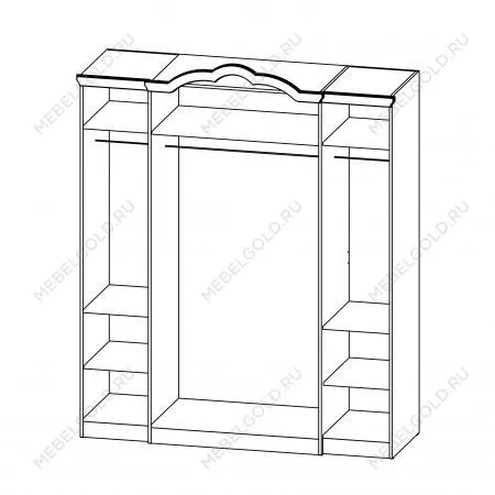 Шкаф для одежды Орхидея СП-002-14Д2 | изображение 1