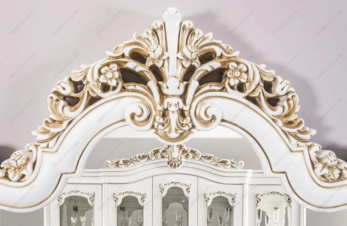 Зеркало Флоренция белый глянец (гостиная) | изображение 1