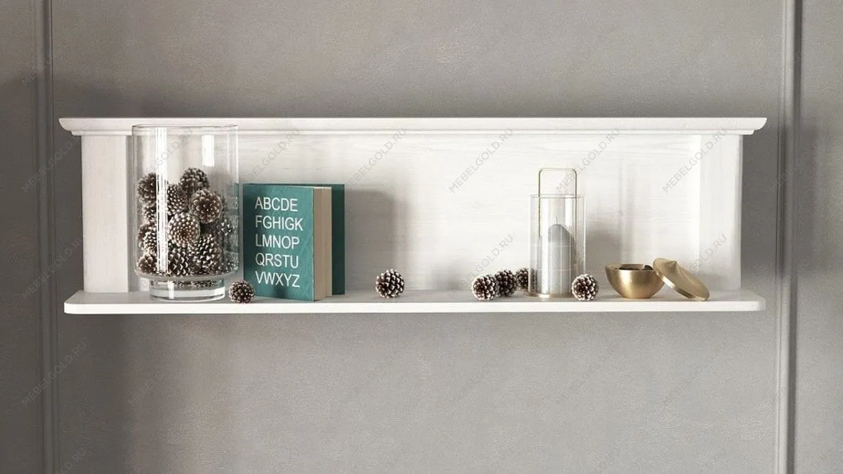 Полка навесная, Клер (1200*200*316) Сосна Андерсен, 31505 | изображение 1