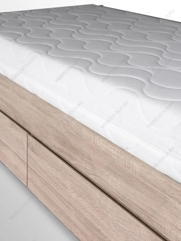 Кровать раздвижная Сириус, с ящиками, 80х200/160х200 см, бежевая, дуб сонома | изображение 10