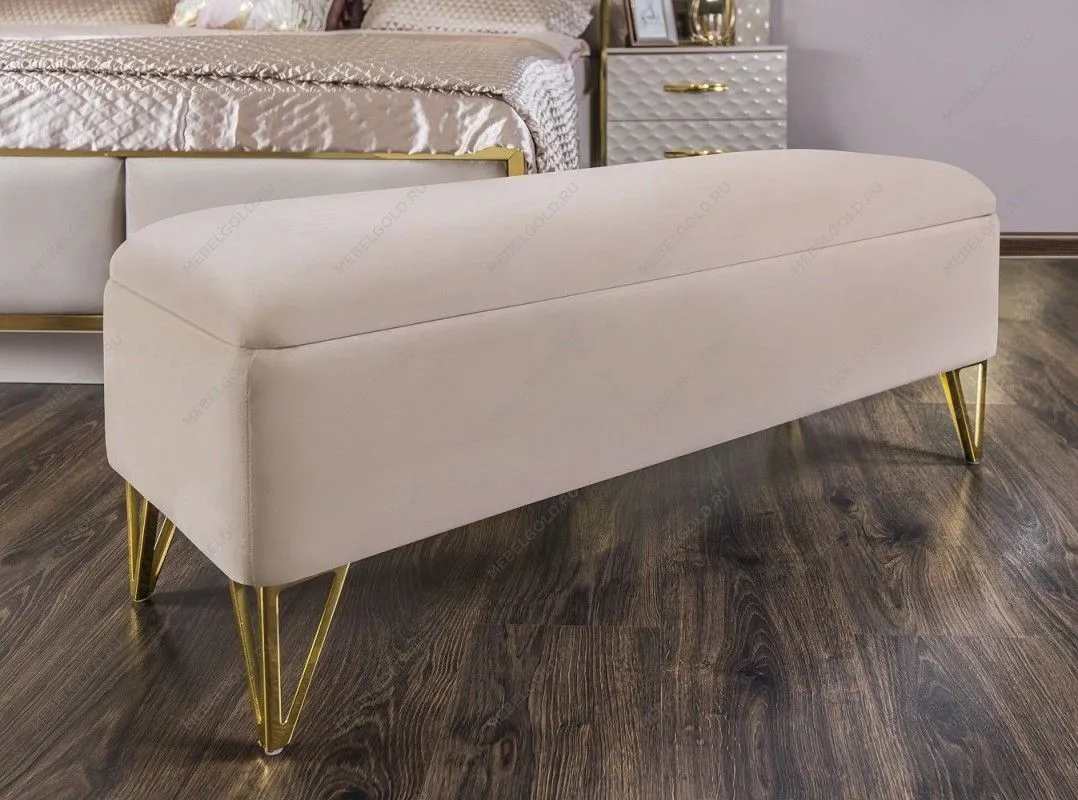 Банкетка Лара бежевый глянец | изображение 7