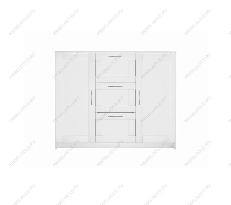 BRIMNES / СИРИУС тумба ИКЕА / IKEA 2 двери и 3 ящика 117х95 белая | изображение 1