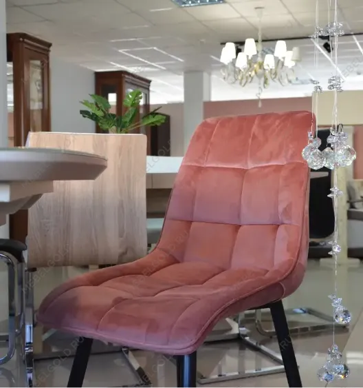 Стул кухонный Signal CHIC Velvet (ант. розовый/черный) | изображение 2