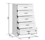 Комод Кентаки KOM5S белый | изображение 1